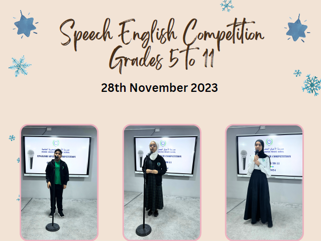 Speech English Competition - Grades 5 to 11
